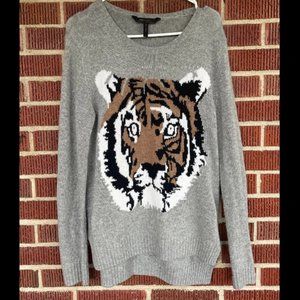BCBG MaxAzria Viscose Blend Wanda Tiger Sweater SM